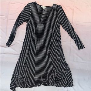 American Eagle Black and White Striped Dress